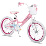 JOYSTAR Angel Girls Bike 18 Inch Kids Bike with Kickstand for 5-9 Years Old Girls,Toddler Bicycle,Angel-pink