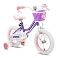 thumbnail image 1 of JOYSTAR Angel Girls Bike 14 Inch Kids Bike With Training Wheels for 3-5 Years Old Girls,Toddler Bicycle,Purple, 1 of 10