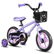 JOYSTAR Cervine 10 inch Kids Bike for Boys and Girls, Children Bicycle in Purple