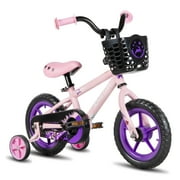 JOYSTAR Cervine 12 inch Kids Bike for Boys and Girls, Children Bicycle in Pink