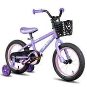 JOYSTAR Cervine 14 inch Kids Bike for Boys and Girls, Children Bicycle in Purple