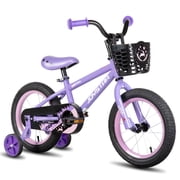 JOYSTAR Cervine 14 inch Kids Bike for Boys and Girls, Children Bicycle in Purple