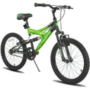 JOYSTAR Contender 20 inch Kids Bike for 7-13 Years Boys & Girls, Full Dual-Suspension Frame , Green