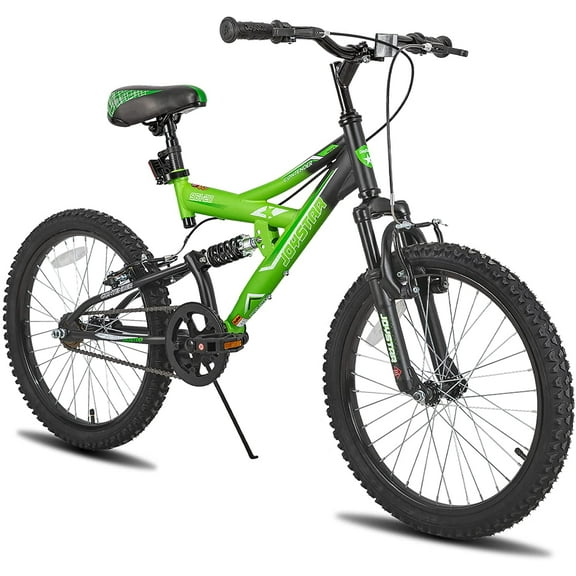 JOYSTAR Contender 20 inch Kids Bike for 7-13 Years Boys & Girls, Full Dual-Suspension Frame , Green