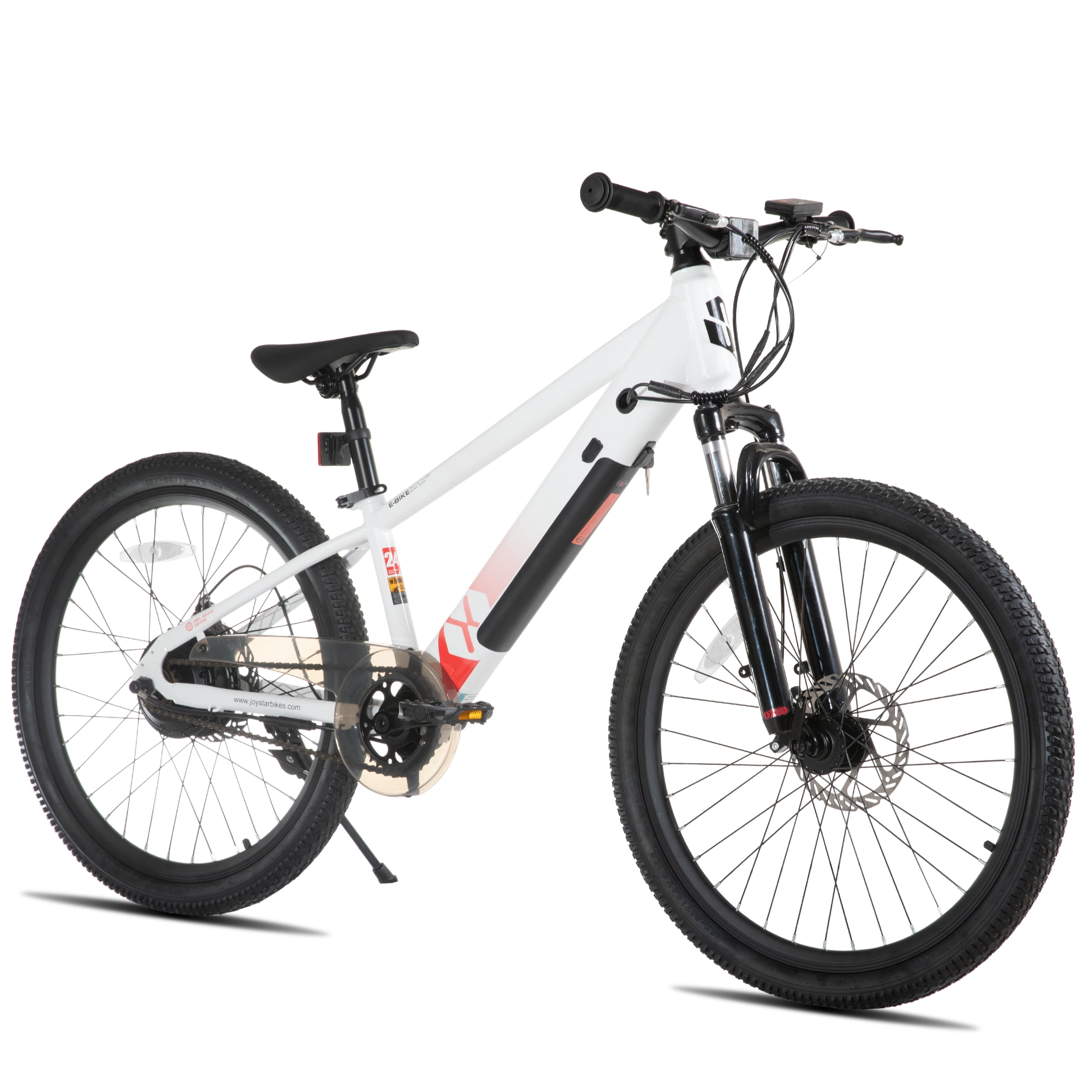 JOYSTAR Electric Bike for Teenagers, Ages 7+ with 250W Brushless Motor, 15 Miles 15MPH Electric Mountain Bicycle with Removable Battery, Multiple Colors