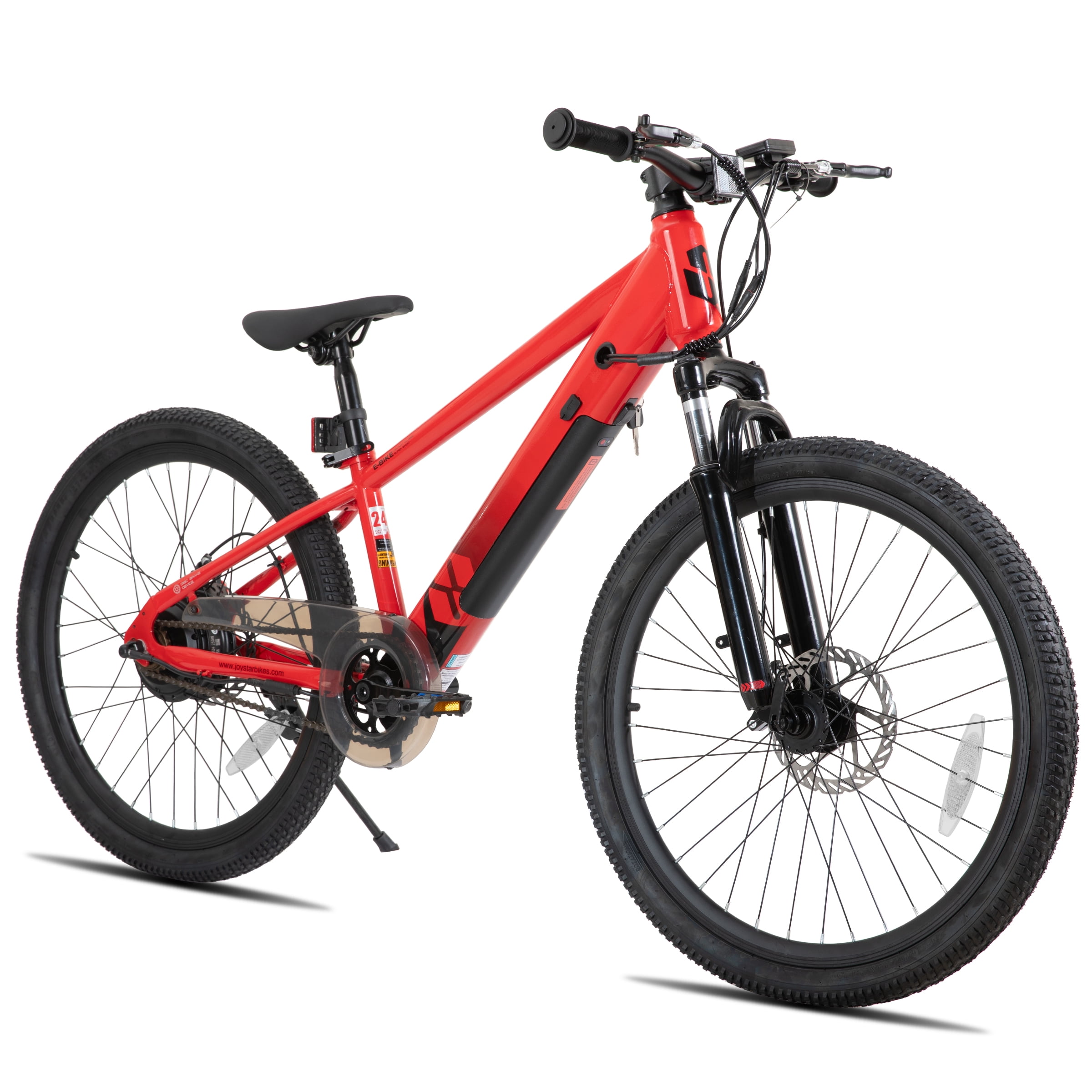 JOYSTAR Electric Bike for Teenagers, Ages 7+ with 250W Brushless Motor, 15 Miles 15MPH Electric Mountain Bicycle with Removable Battery, Multiple Colors