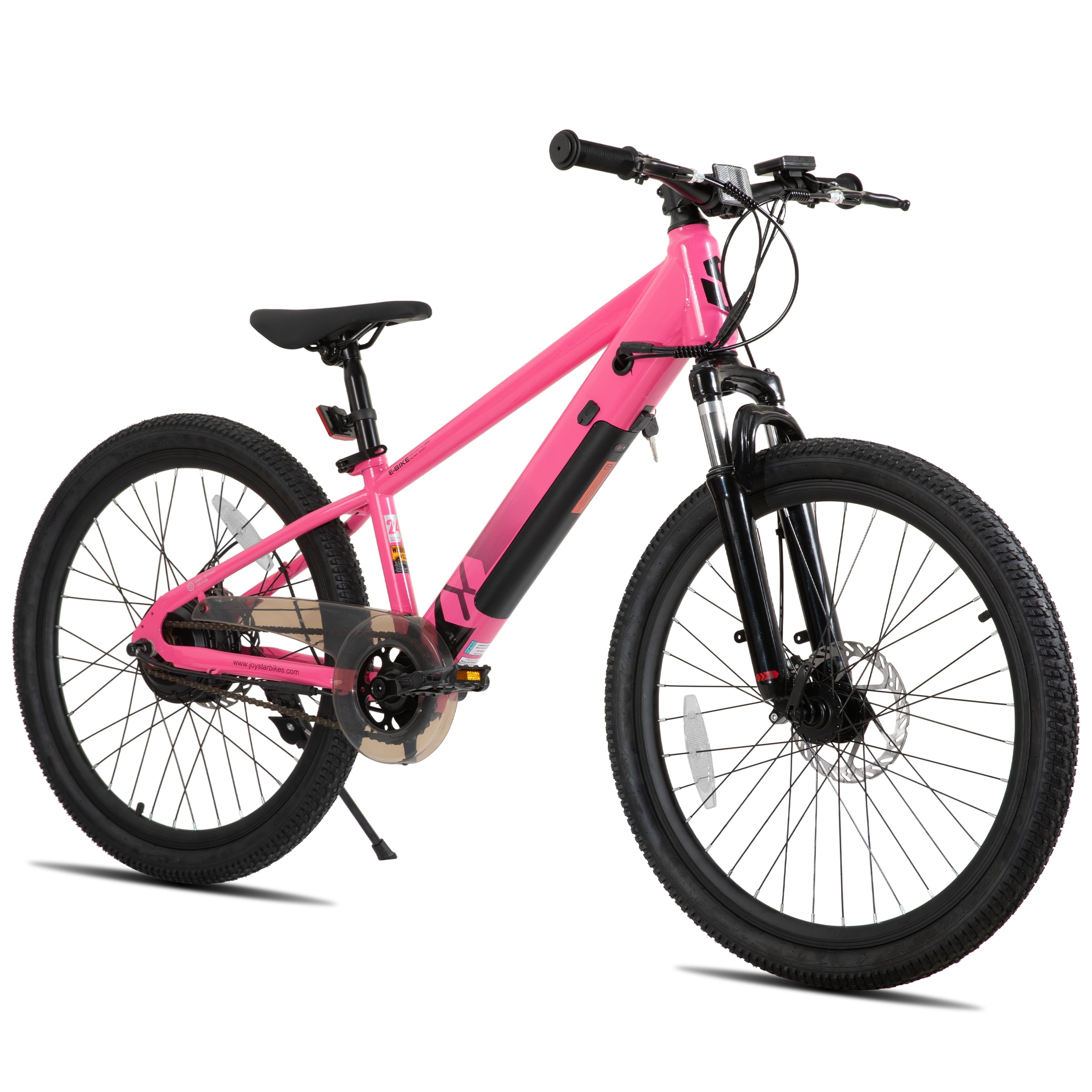 JOYSTAR Electric Bike for Teenagers, Ages 7+ with 250W Brushless Motor, 15 Miles 15MPH Electric Mountain Bicycle with Removable Battery, Multiple Colors
