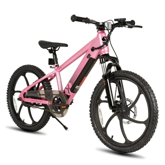 JOYSTAR Electric Bike for Teenagers, Ages 7  with 250W Brushless Motor, 15 Miles 15MPH Electric Mountain Bicycle with Removable Battery, Multiple Colors