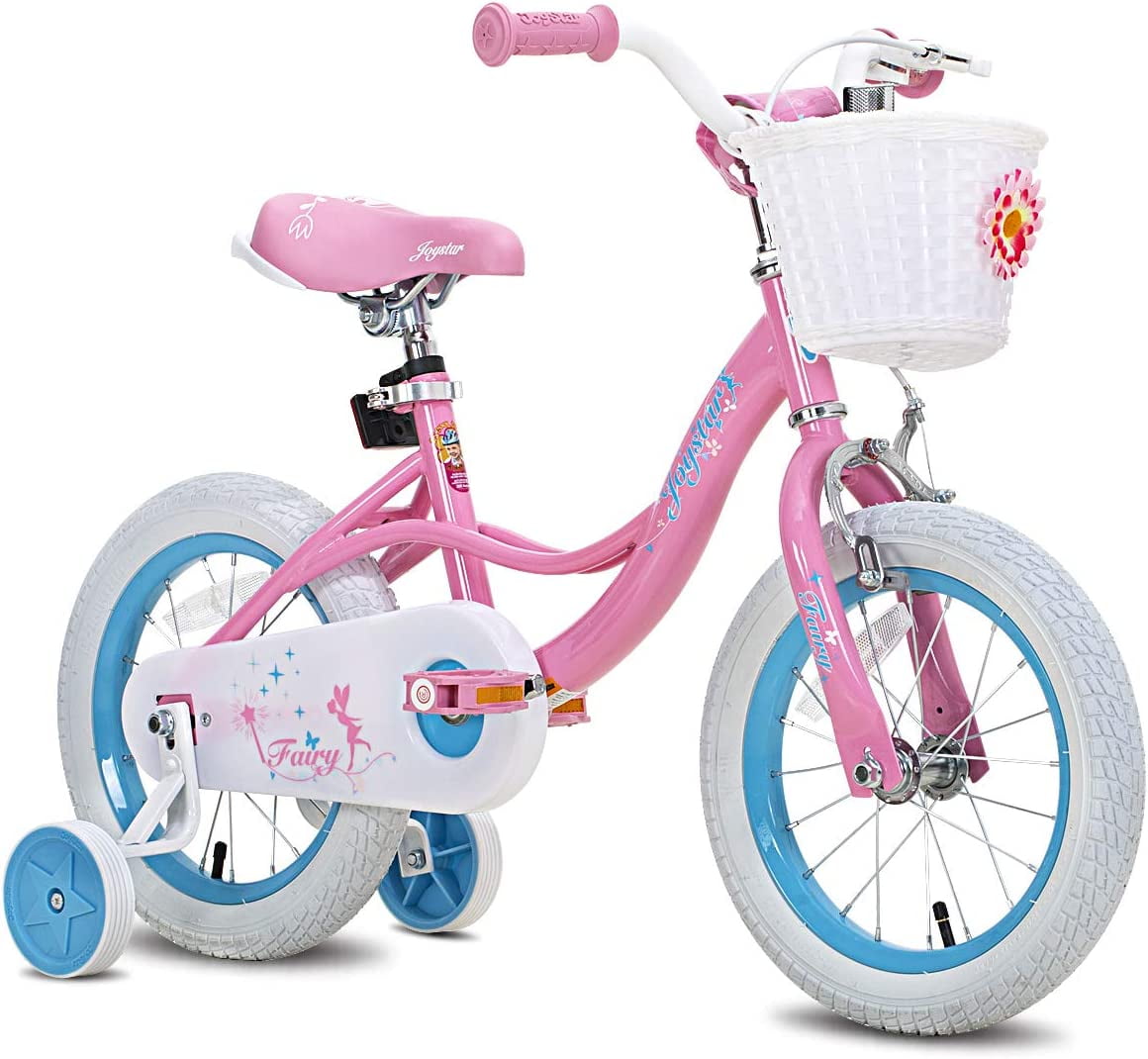 JOYSTAR Fairy Girls Bike for Toddlers and Kids Ages 4-6 Years Old Kids, 16 inch Wheels，Training Wheels Included,Pink Sansujyuku sansujyuku.com