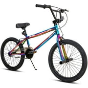 JOYSTAR Gemsbok 20 Inch BMX Bike for Kids Ages 7 Year and Up, Freestyle Kids' Bicycles for Boys Girls Beginner Level Riders, Dual Hand Brakes, Single Speed Kids Bike, Multiple Colors