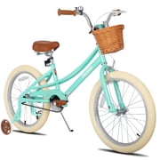 JOYSTAR Girls Bike for 2-13 Years Old Toddlers and Kids, 12 14 16 18 Kids Bike with Training Wheels & Basket, 20 Inch Kids Bicycle with Kickstand, Retro Style Bikes