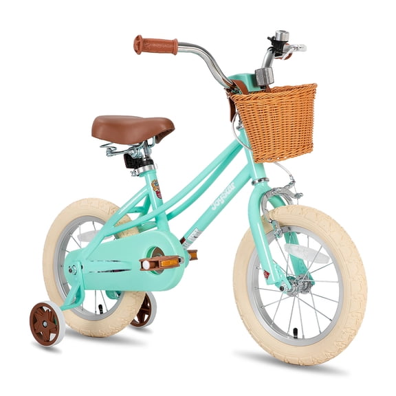 JOYSTAR Girls Bike for 2-13 Years Old Toddlers and Kids, 12" 14" 16" 18" Kids Bike with Training Wheels & Basket, 20 Inch Kid's Bicycle with Kickstand, Retro Style Bikes