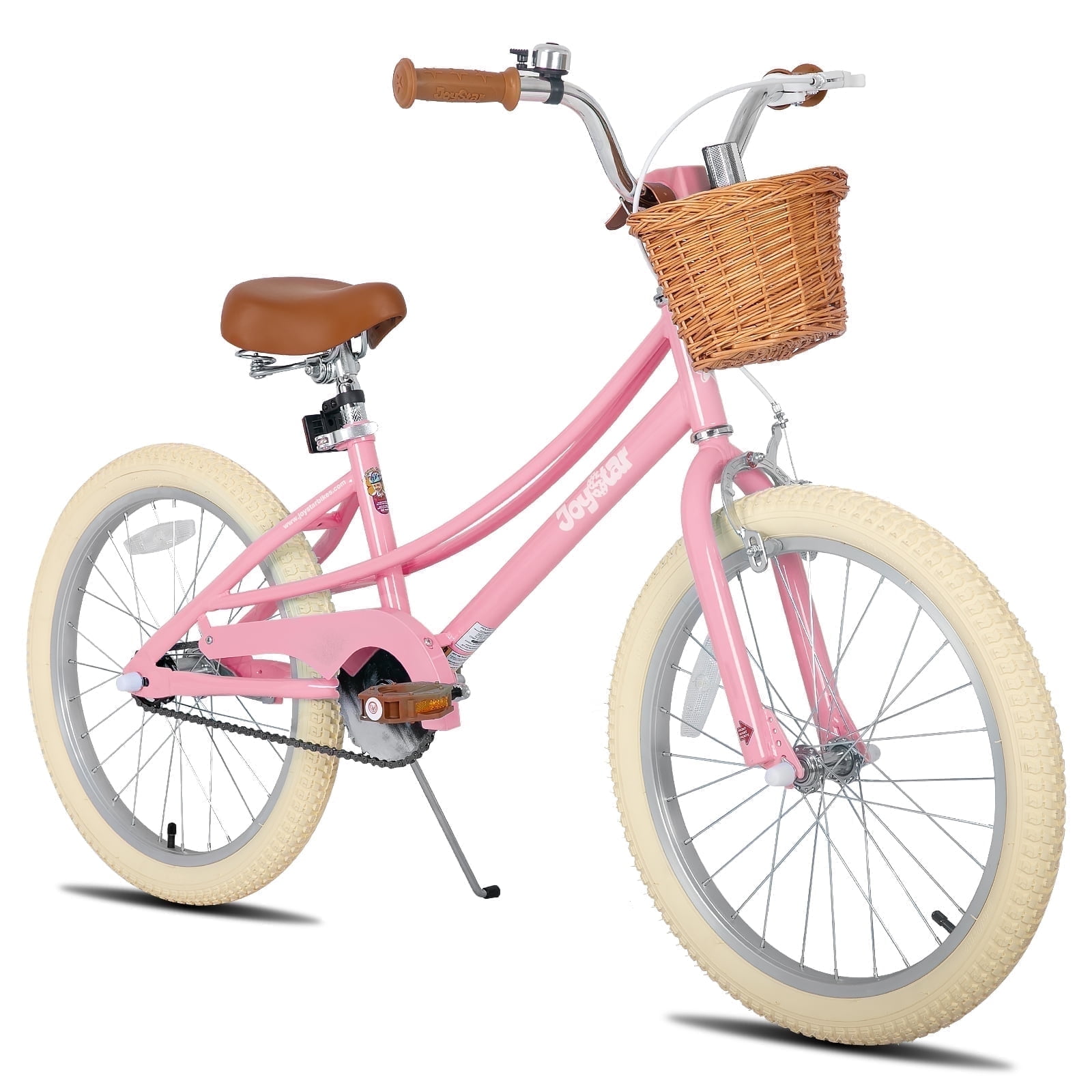 JOYSTAR Girls Bike for 2-12 Years Old Toddlers and Kids, 12" 14" 16" Kids Bike with Training Wheels & Basket, 20 Inch Kid's Bicycle with Kickstand, Retro Style Bikes