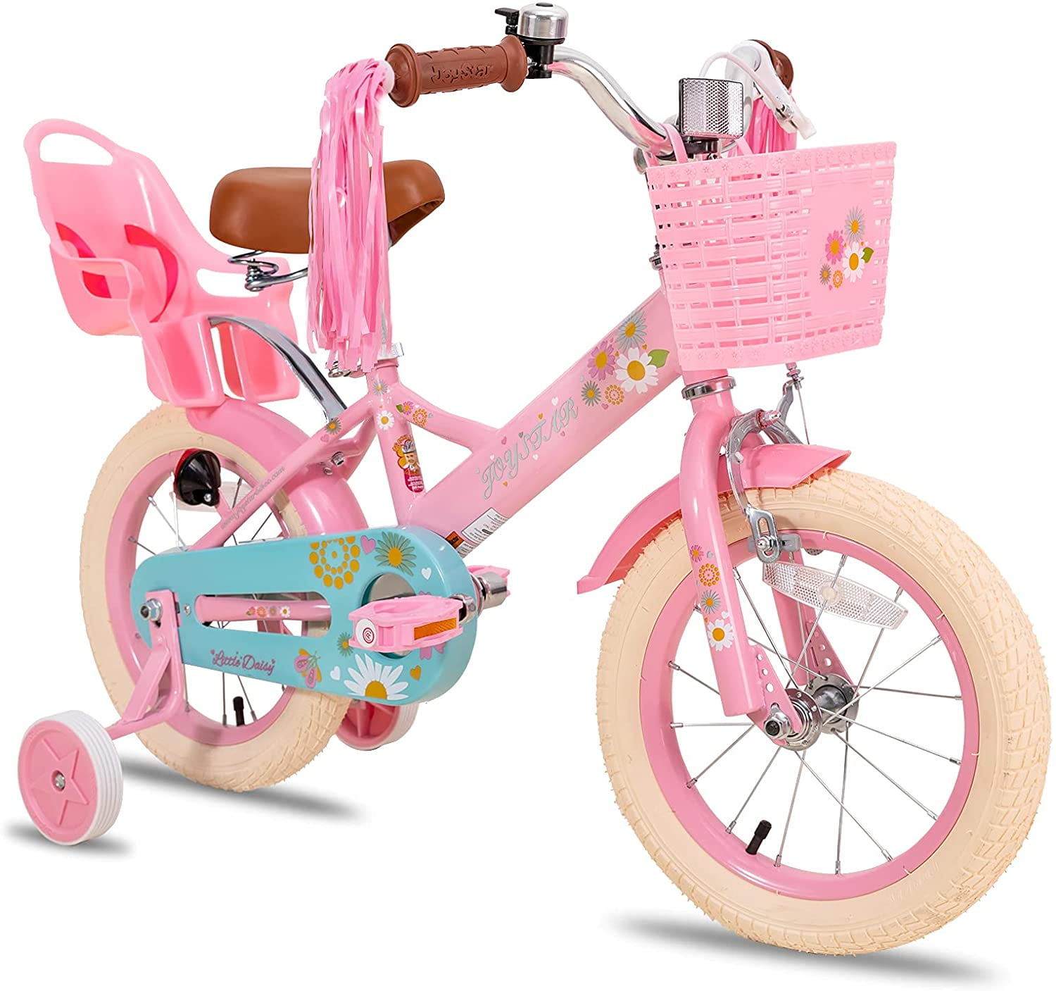 sticker Bij Kudde JOYSTAR Little Daisy 12 Inch Kids Bike for 2 3 4 Years Girls with Training  Wheels Princess Kids Bicycle with Basket Bike Streamers Toddler Cycle Bikes  Pink - Walmart.com