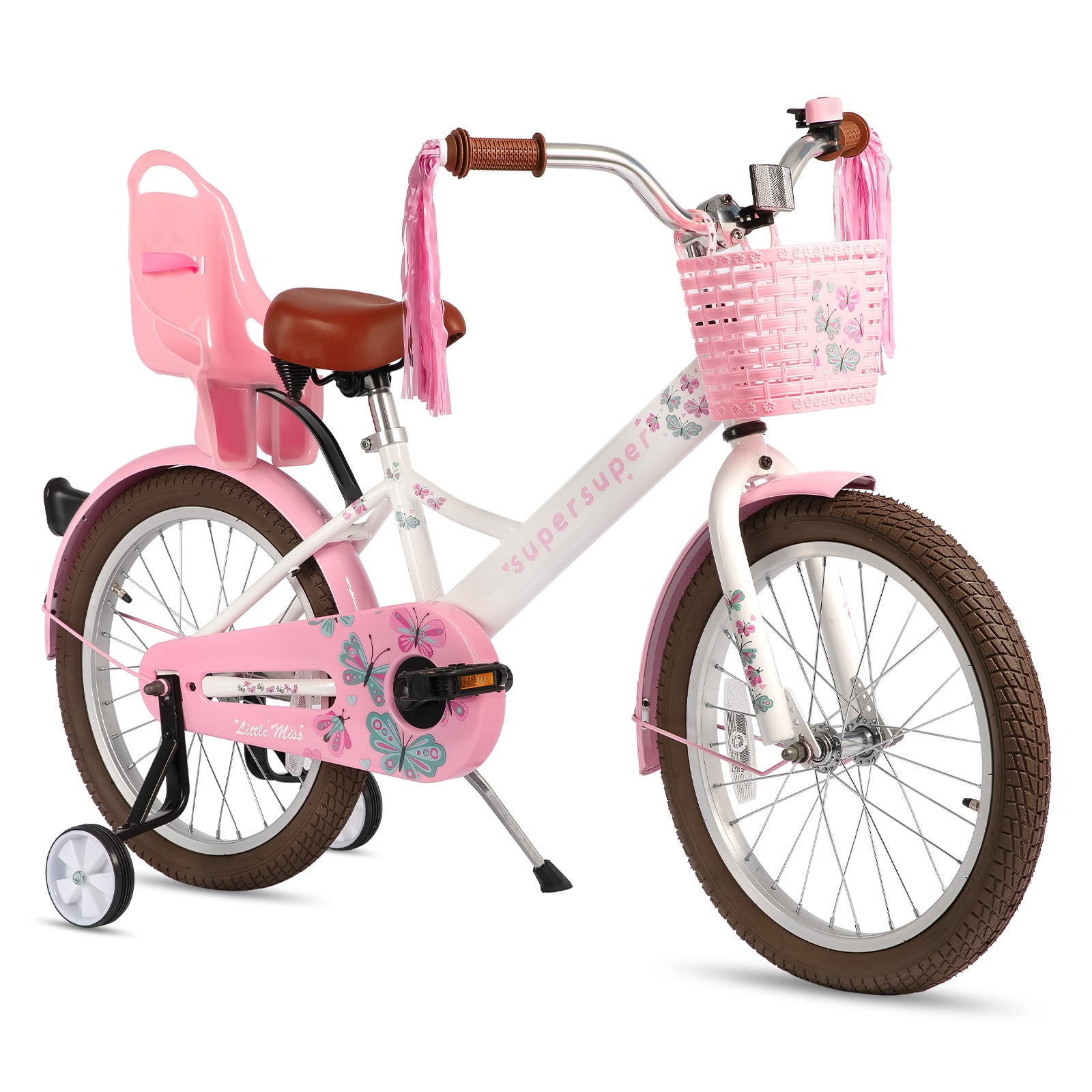 JOYSTAR Little Miss Kids Bike 18 inch Girls Bike, White Sansujyuku sansujyuku.com