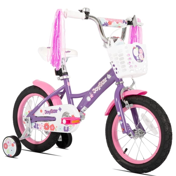 JOYSTAR Little Violet Kids Bike for Girls Ages 2-7 Years, 12 14 16 Inch Girls Bikes with Streamers, Multiple Colors