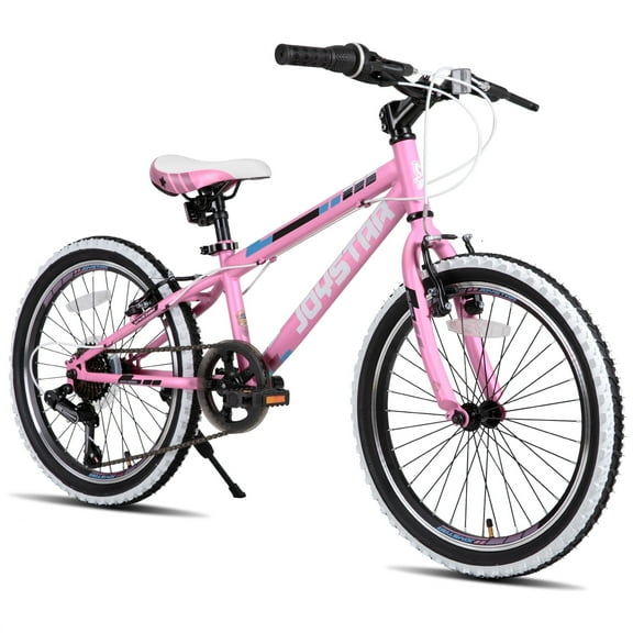 JOYSTAR Lubbock 20 24 Inch Kids Bike for Boys & Girls Ages 7-12 Years Hardtail Mountain Bike for Kids with 1-Speed/7-Speed Drivetrain, White Wall Knobby Tires, Kids' Bicycle