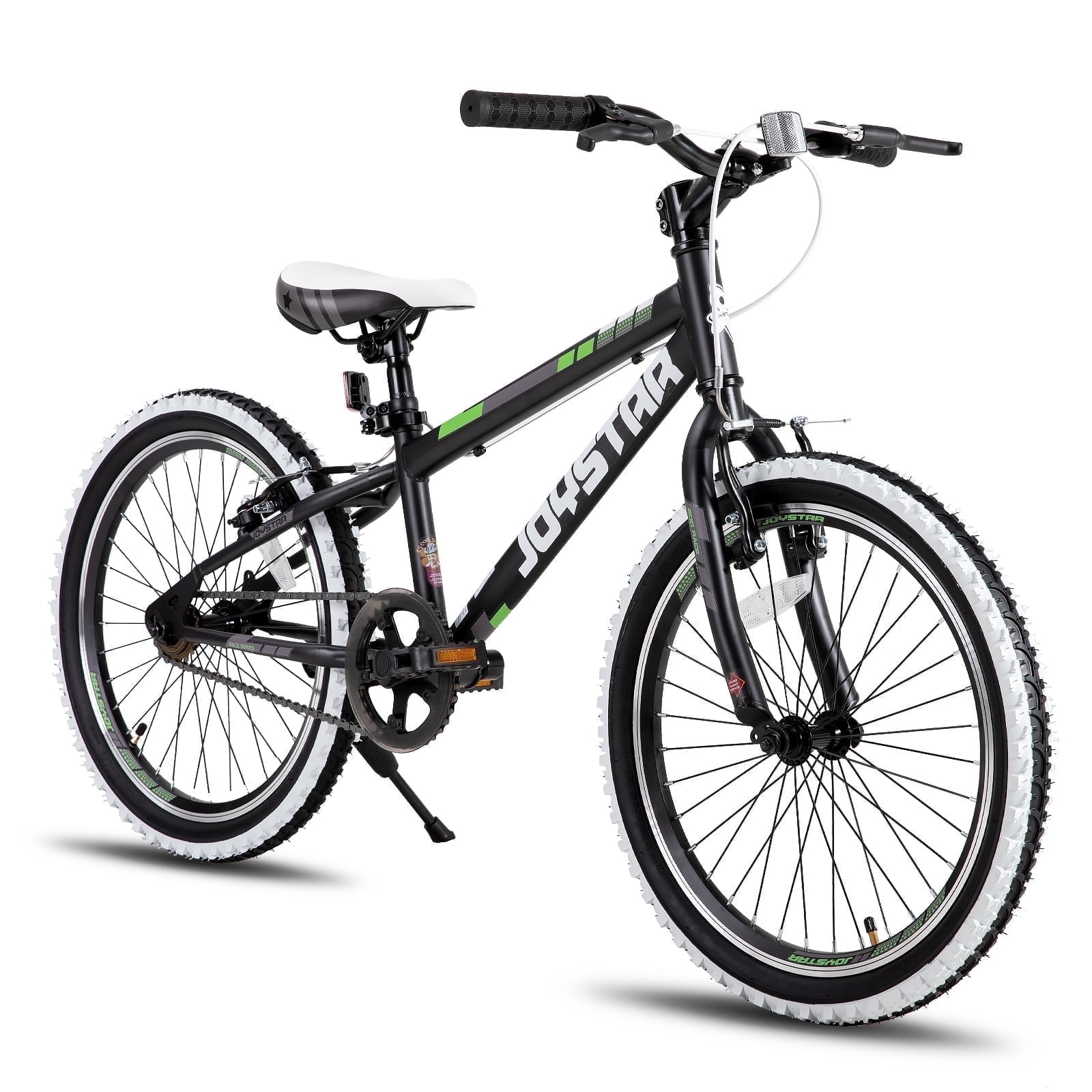 JOYSTAR Lubbock 20 24 Inch Kids Bike for Boys & Girls Ages 7-12 Years Hardtail Mountain Bike for Kids with 1-Speed/7-Speed Drivetrain, White Wall Knobby Tires, Kids' Bicycle