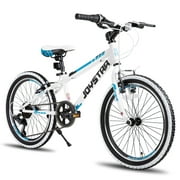 JOYSTAR Lubbock 20 24 Inch Kids Bike for Boys & Girls Ages 7-12 Years Hardtail Mountain Bike for Kids with 1-Speed/7-Speed Drivetrain, White Wall Knobby Tires, Kids' Bicycle