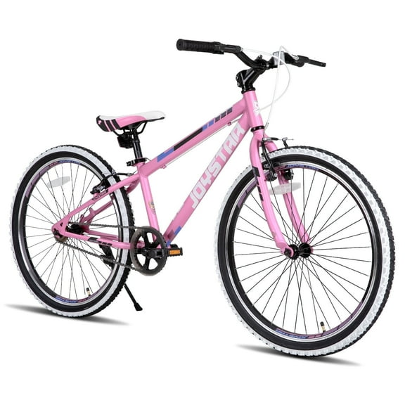 JOYSTAR Lubbock 20 24 Inch Kids Bike for Boys & Girls Ages 7-12 Years Hardtail Mountain Bike for Kids with 1-Speed/7-Speed Drivetrain, White Wall Knobby Tires, Kids' Bicycle