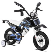 JOYSTAR Motocross Style Kids Bike for Boys Girls Ages 2-4 Years, 12 Inch Children Bicycles Blue