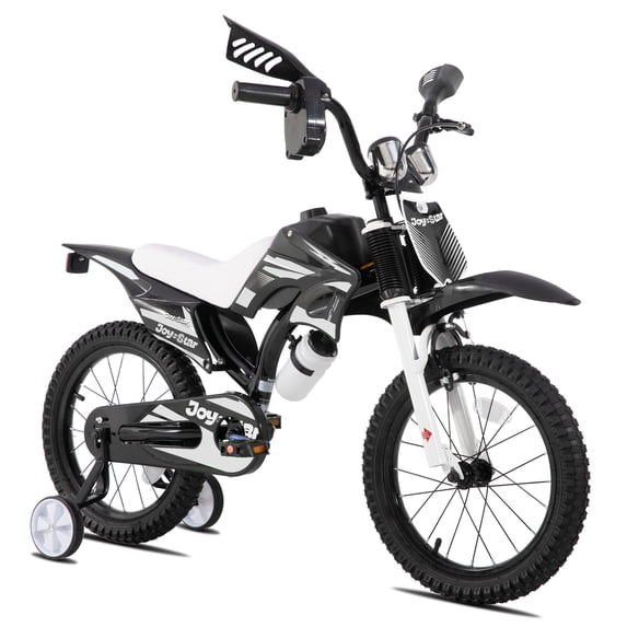 JOYSTAR Motocross Style Kids Bike for Boys Girls Ages 4-7 Years, 16 Inch Children Bicycles Black