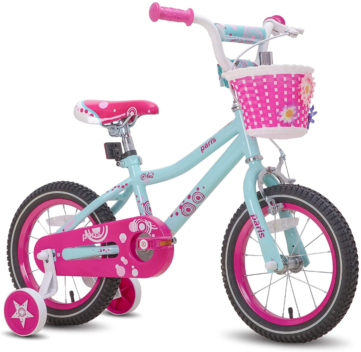 JOYSTAR Paris Girls Bike for Toddlers and Kids 3-5 Years Old, 16 Inch Kids Bike with Training Wheels, Kids’ Children Bicycle, Blue Sansujyuku sansujyuku.com