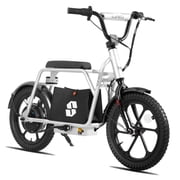 JOYSTAR Starmoto 16" Electric Scooter for Kids Ages 6-12, 250W 15.5Mph 15 Mile Range, Under-Seat Storage Bag & UL2272 Certified, Gray