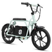 JOYSTAR Starmoto 16" Electric Scooter for Ages 6-12, 250W 15.5Mph 15 Mile Range, Under-Seat Storage Bag & UL2272 Certified, Green