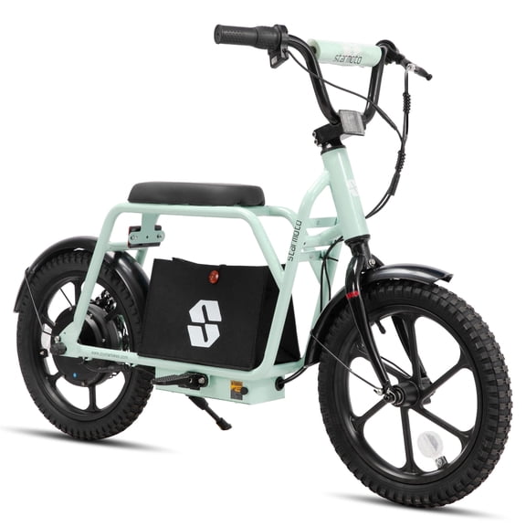 JOYSTAR Starmoto 16" Electric Scooter for Kids Ages 6-12, 250W 15.5Mph 15 Mile Range, Under-Seat Storage Bag & UL2272 Certified, Green