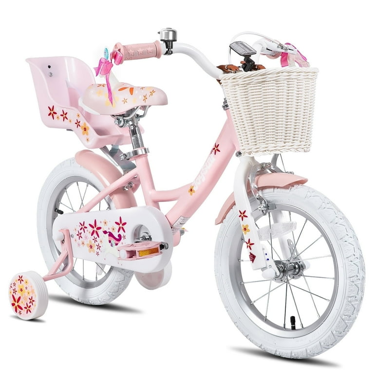 JOYSTAR Unicorn 16inch Girls Bike Princess Design Kids Bicycle with Training Wheels Pink Walmart