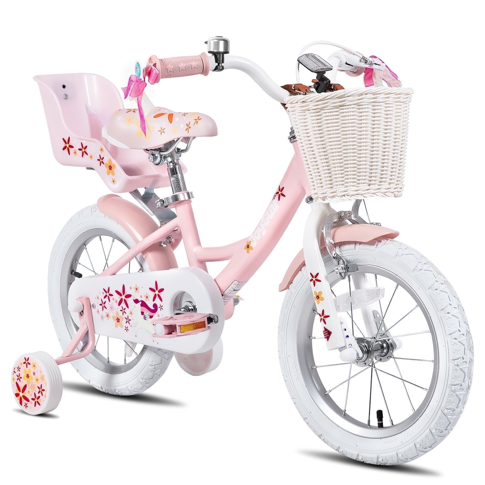 Joystar Unicorn 18inch Girls Bike Mint Pink