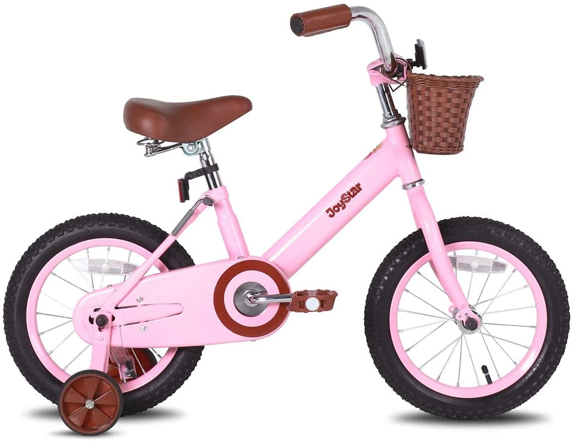 JOYSTAR Vintage 12 & 14 & 16 Inch Kids Bike with Basket & Training