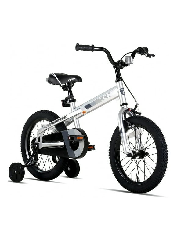 JOYSTAR Whizz Bike for Ages 4-7 with Training Wheels, 16 Inch, Silver