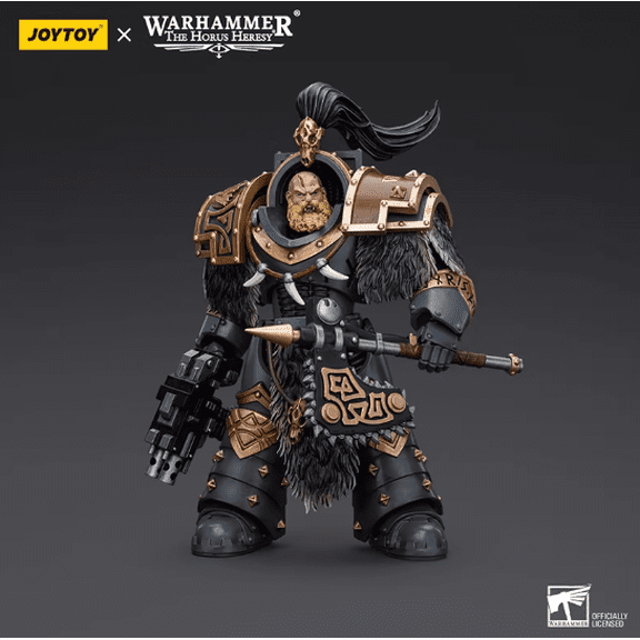 JOYTOY 1/18 Warhammer The Horus Heresy Action Figure 5.59 inch Space Wolves Varagyr Wolf Guard Squad Varagyr Terminator 4 Collection Model Birthday Gift