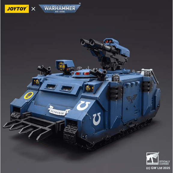 JOYTOY Action Figures Warhammer 40K 10.07inch Ultramarines Razorback with Twin lascannon 1/18 Movable Model Collectible Figurine Ages 15+