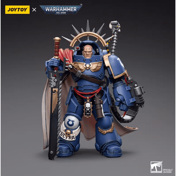 JOYTOY Action Figures Warhammer 40K 5inch Ultramarines Captain in Gravis Armour 1/18 Movable Model Collectible Figurine