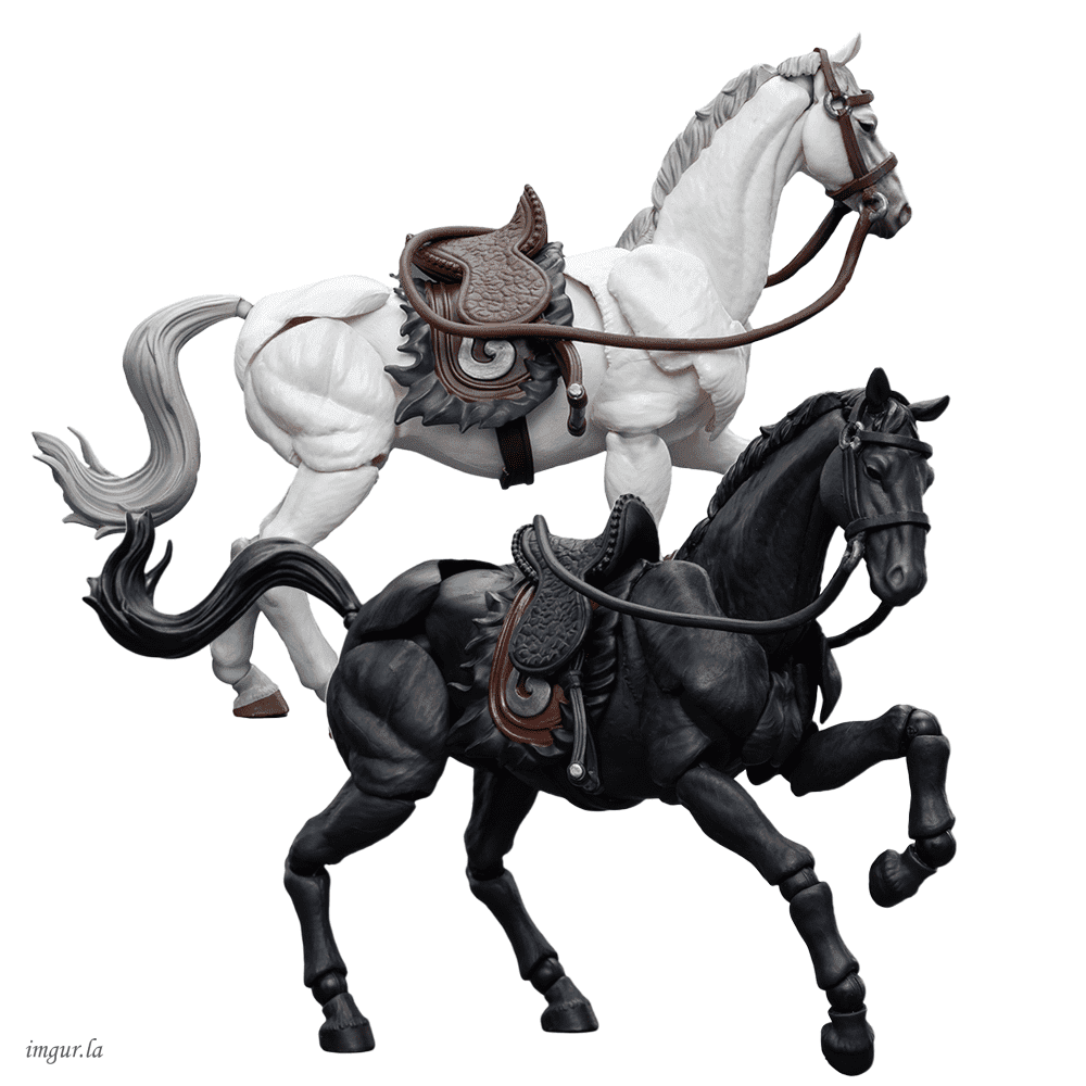 JoyToy Dark Source JiangHu White War Horse 1:18 Scale Action Figure With Saddle & Base