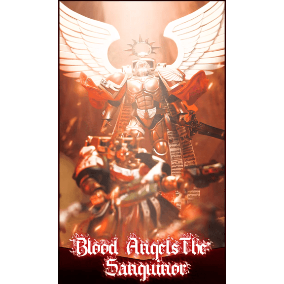 JOYTOY Official Warhammer 40k Blood Angels Primarch Sanguinius Fabric Cape  1/18 Scale Collectible Accessory (No Figure)
