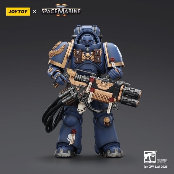 JOYTOY Warhammer 40,000 1/18 Action Figure Ultramarines Heavy Artificer Armor with Relic Multi-Melta Collection Model Birthday Gifts