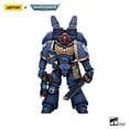 thumbnail image 1 of JOYTOY Warhammer 40,000 1/18 Action Figure Ultramarines Jump Pack Intercessors Sergeant With Plasma Pistol And Power Sword Model, 1 of 5