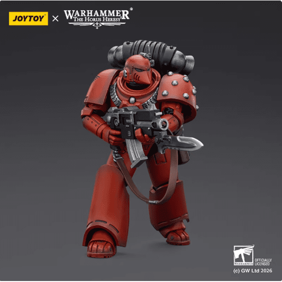 JOYTOY Warhammer 40,000 The Horus Heresy 1/18 Action Figure Blood Angels MKVI Tactical Legionary Collection Model Birthday Gifts