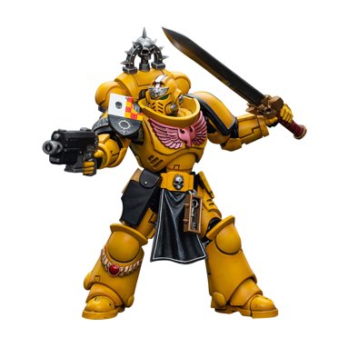 JOYTOY Warhammer 40K 1/18 Action Figure – Imperial Fists Intercessors with Power Sword, Movable Collectible Model, Perfect for Fans