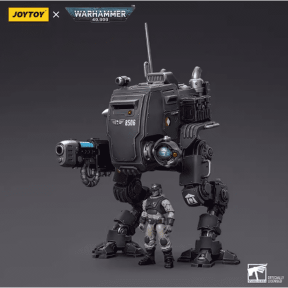 JOYTOY Warhammer 40K Action Figure Astra Militarum Cadian Armoured Sentinel Collection Anime Model 1/18 for Unisex, Adult, Christmas, Birthday Gift