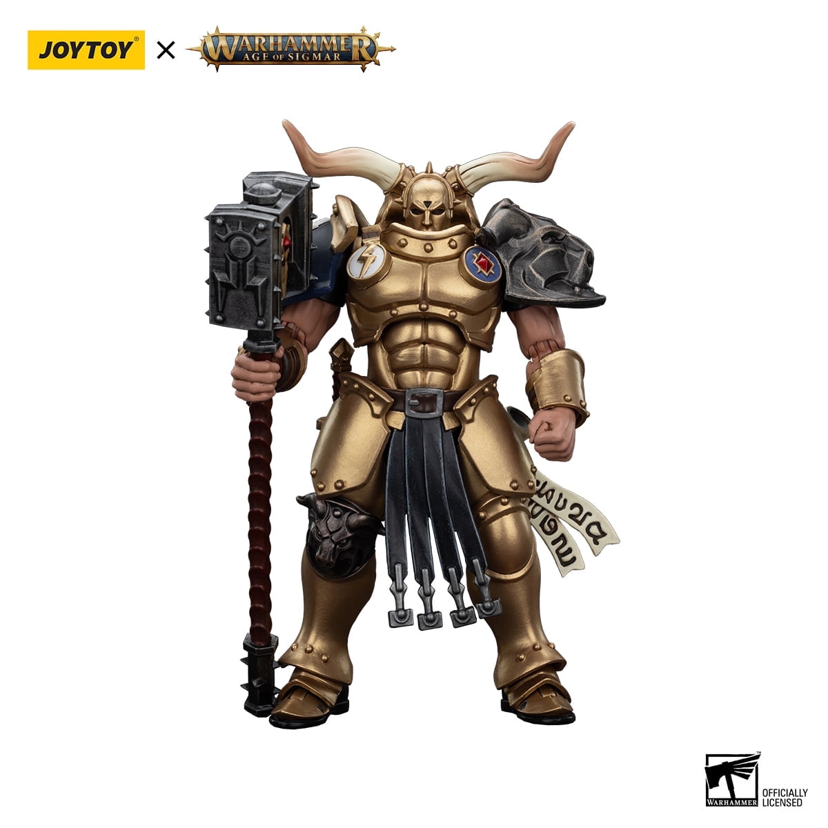 JOYTOY Warhammer 40K Stormcast Eternals The Blacktalons Rostus Oxenhammer Collection Model