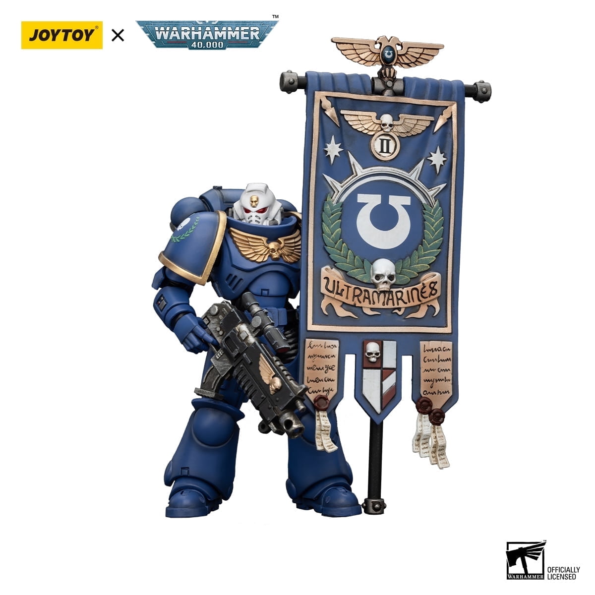 HiPlay JOYTOY Game Special Limited Edition, Warhammer 40K Space Marines 2 - Uitramarines Brother Chairon JT00072, 1/18 Scale Collectible Action Figure