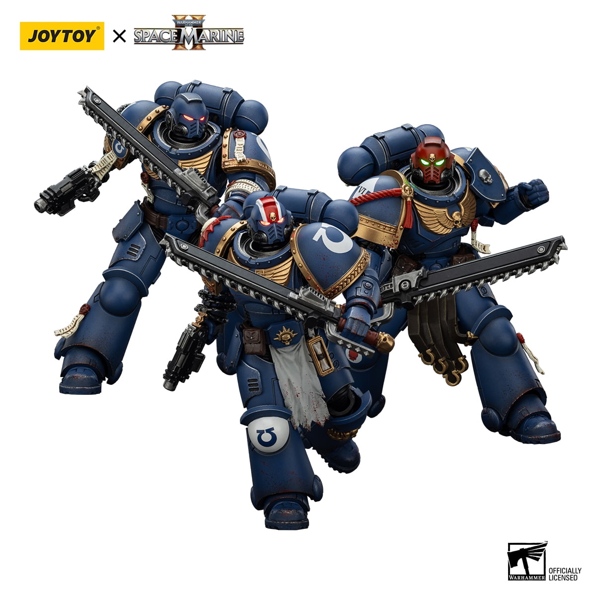 JOYTOY Warhammer 40k Ultramarines Lieutenant Titus - Action Figure 1/18 Scala - Collector's Edition