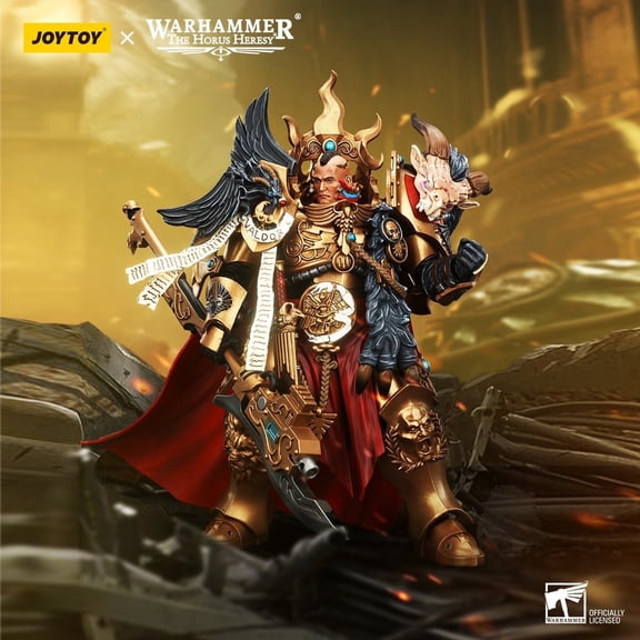 JOYTOY-Warhammer 40k-1:18 -Action Figure-Legio Custodes Constantin Valdor, Captain-General of The Legio Custodes- Collection Model-12-Inches-15Age+-Birthday Gift