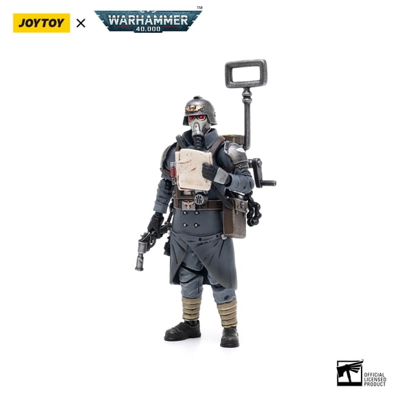 JOYTOY Warhammer 40k 1/18 Action Figures Astra Militarum Death Korps of Krieg Veteran Squad Guardsman Communications Specialist