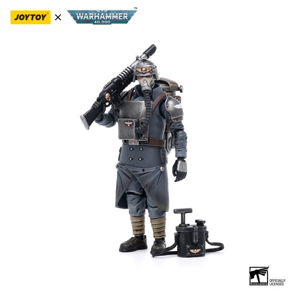 JOYTOY Warhammer 40k 1/18 Action Figures Astra Militarum Death Korps of Krieg Veteran Squad Guardsman Demolitions Specialist